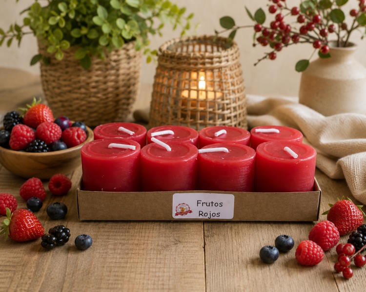 Velas aroma Frutos Rojos